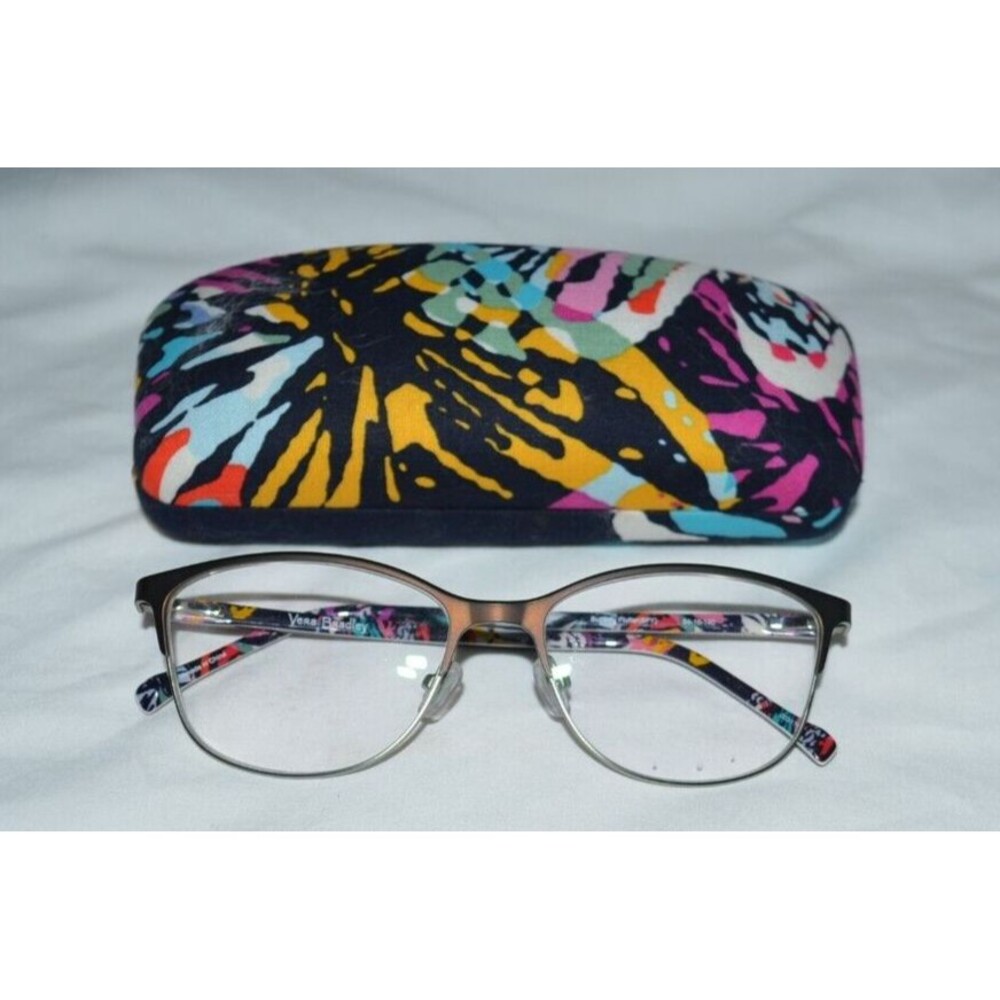 Vera Bradley Nelle Eyeglasses Frame 54-16-140 Butterfly Flutter Case Included